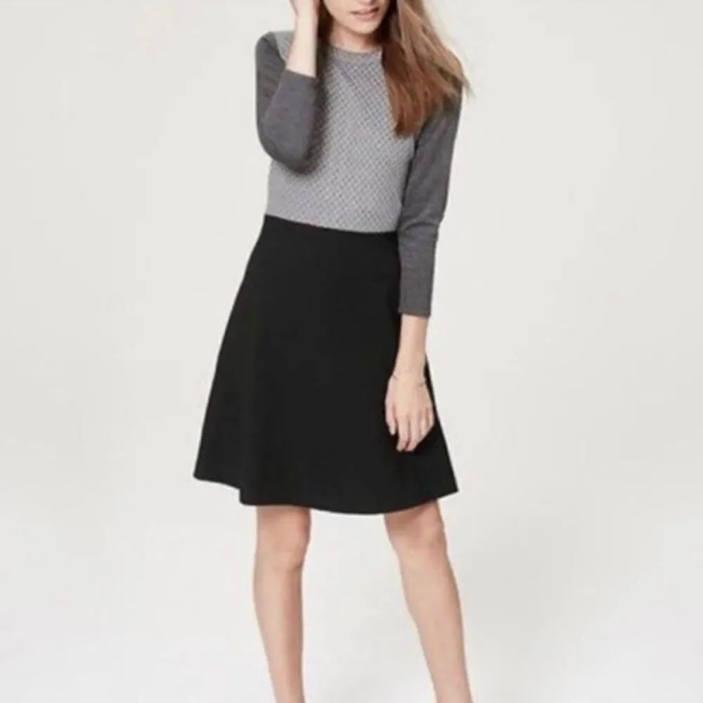 Loft Textured Color-Block Dress size 6 - Picture 6 of 6